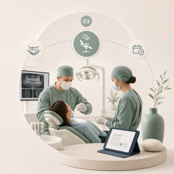 The Tándem surgeons treating a patient in theatre
